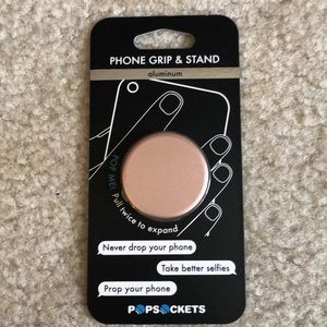 Rose gold pop socket